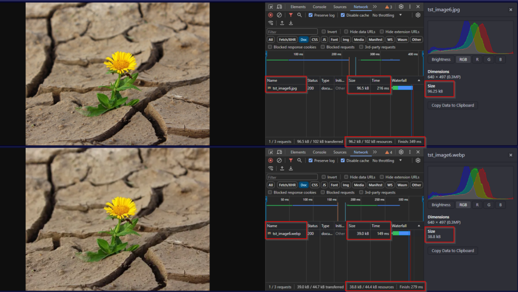 webp image comparison